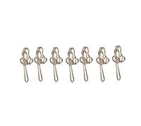 100pcs Curtain Hooks Silver Iron Wire for Window Curtain