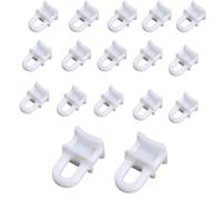 100PCS Curtain Track Gliders Hooks for Caravan & Campervan, Plastic Curtain Rail Gliders With Nano Coating, Silent Gliding Hooks for Window Door Shower Caravan Campervan