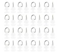 100Pcs Curtain Track Rollers PVC Gliders For Quiet Smooth Curtain Operating Drapery Track Runner Window Accessories Inner Gliders