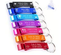 100pcs-Customised Bottle Openers for Wedding Party, Wedding Favours for Guest, Personalised Bottle Openers, Colorful, Pocket Size, Aluminum