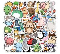 100PCS Cute Animal Stickers Animal Waterproof Stickers Aesthetic Sticker Pack for Water Bottle Laptop Computer Luggage Cup Phone Scrapbook Handicraft Skateboard Suitable for Teens Girls Children