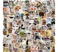 100PCS Cute Cat Stickers-Waterproof Vinyl Decals for Teens & Adults, Perfect for Laptops, Water Bottles, Journals, Scrapbooks, Vision Boards, Party Favors & Birthday Gifts