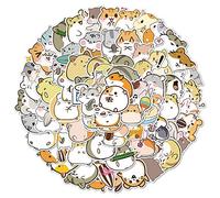 100Pcs Cute Chubby Hamster Stickers for Water Bottles Tumbler Luggage Skateboard Bumper Scrapbook Mug, Sticker Gift for Kids Teens Adults