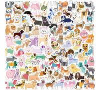 100PCS Cute Dog Stickers- Durable Waterproof Vinyl Decals for Teens & Adults, Perfect for Laptops, Water Bottles, Journals, Vision Boards, Scrapbooks, Gift for Kids Teens Birthday Party Decor