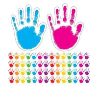 100pcs Cute Hand Shaped Paper Cutouts for Bulletin Board Decor