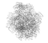 100PCS Cute Paper Clips,Elephant Shaped Stainless Steel Paperclips,Paper Clip with Storage Box for Paperwork Photo Bookmarks for Office School and Home (Silver)