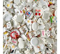 100pcs Cute Slime Charms Mixed Set Resin Flatback for DIY Craft Making and Ornament Scrapbooking Beads Assorted Candy Fruit Cake Resin Christmas Gifts Trellis Resin Ornament Kit Making Supplies