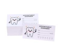 100pcs Cute Tooth Design Appointment Reminder Cards, Professional Dental Patient Notification Cards With Checkboxes, Fit for Dental Office, Dentals Gifts and Assistant Flash Card