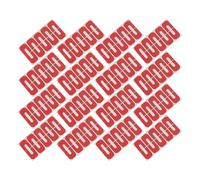 100pcs Cuticle Nail Polish Protector U Shape Red Plastic Barrier Stickers
