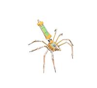 100PCS Cyber Rebel A 3D Metal Puzzle for Adults, DIY Steampunk Insect Mechanical Model, Room Office Decor Ornaments & Gift for Teens Adults