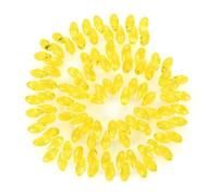 100pcs Czech 12mm Faceted Teardrop Briolette Crystal Glass Loose Beads Pendant Drop Spacer Light Topaz Yellow for DIY Jewelry Making CCT2-9