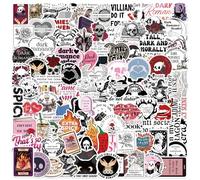 100PCS Dark Romance Book Stickers for Kindle Accessories | Waterproof Smutty Reader Gift | Reusable Aesthetic Vinyl Decals for Laptop, Phone, Water Bottle (No Explicit Content)