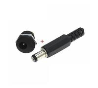 100PCS DC-022 12V 3A Male Plugs + Female Socket Panel Jack 5.5 * 2.1mm DC Power Connector Electrical Supplies5.5 * 2.5 IDGTTLDF(50Set 5.5x2.1mm)