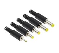 100Pcs DC Power Adapter Plug 5.5 * 2.1mm DC Plug Connector Welding Line Male Plug 5.5x2.5 4.8 1.7 1.35 0.7MM(100Pcs 5.5x2.5mm)