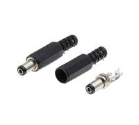 100PCS DC Power Plug 5.5 * 2.1mm 5.5 * 2.5mm 3.5 * 1.35mm 6.3 * 3.0mm Adapter Connector Plug 2.5X0.7MM(5.5x2.1mm)