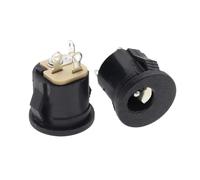 100Pcs DC022 DC-022K 5.5 * 2.1/5.5 X 2.1mm DC Power/DC Connector Panel Mounting DC-022 With Card Slots(5.5X2.1MM)