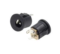 100PCS DC022 DC-022K 5.5 * 2.1/5.5 x 2.1mm DC Power Socket/DC Connector Panel Mounting DC-022 With Card slots IDGTTLDF(5.5X2.5MM)