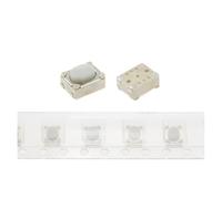 100PCS DC12V 50mA Button Tact Switch SMD 4Pin 3X4X2.5MM White Tactile Tact Push Button Switch Momentary 3 * 4 * 2.5mm IDGTTLDF(Reel Bind Foot)