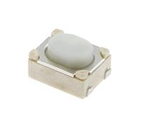 100PCS DC12V 50mA Micro Button Tact Switch SMD 4Pin 3X4X2.5MM White Tactile(Flat Foot)