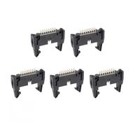 100PCS DC2 2.54mm Pitch Straight/Right Angle Hook Horn Socket Connector 10/14/16/20/26/30/40P For Flat Ribbon Cable IDC(30P Straight needle)