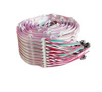 100pcs DC5V WS2812B Pre-Soldered LEDs LED Module String Nodes 10cm Wire Addressable Individually 5050 SMD RGB with Heatsink Board