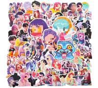 100PCS Demon Stickers, Cartoon Huntrs Stickers for Kids, Vinyl Waterproof Anime Decals Cool Trendy Decals for Water Bottles Laptop Guitar Skateboard Scrapbook