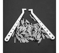 100Pcs Dental Disposable Composite Brush Tips Soft Comfortable for Medicine Application, Remove Dental Calculus, Narrow Teeth, 2 Brushes Handles, Sterilized by High Temperature