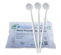 100PCs Dental Grade Disposable Dental Mouth Mirrors by VASTMED | Oral Dental Mirror Plastic Dental Instrument | Anti Fog Mouth Glass Mirror for Teeth with Handles Plastic Tooth Mirror