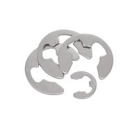 100Pcs DIN6799 304 Stainless Steel M2 M2.5 M3 M4 M5 M6 M7 M8 M10 Jump Ring Circlip Sake Retainer E Clip Split Washers(M10 50pcs)