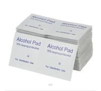 100pcs Disposable Alcohol Pads,Individually Wrapped First Aid Skin Cleaning Easy-Tear Sachet Wipes,70% Alcohol Pre-Injection Isopropyl Wipes