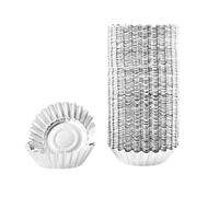 100pcs Disposable Aluminium Foil Tart Tins,Mini Pie Moulds for Mince Pies,Quiches & Cupcakes,Stackable Baking Cups(100pcs Flower Shape)