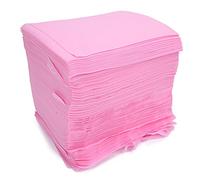 100pcs Disposable Bed Sheet Beauty Salon Soft Non-Woven Bed Sheet with Hole (Pink)
