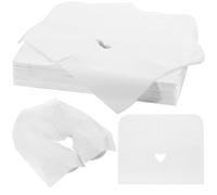 100PCS Disposable Face Cradle Covers, Disposable Massage Table Cover, Single Use Massage Bed Headrest Cushion Cover, Professional Massage Chair Face Cover for Skincare Beauty Salons