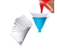 100Pcs Disposable Paper Paint Strainers, Spray Gun Paint Filters with Silicone Funnel and Colander for Automotive Painting, Arts and Crafts