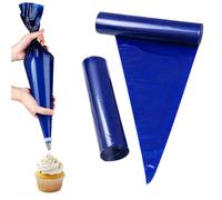 100pcs Disposable Piping Bags 21inch, Blue Large Piping Bags, Strong Pipings Bag Suitable for Cupcakes Cakes Desserts and All Baking Decoration Purposes