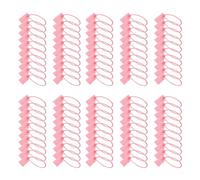 100PCS Disposable Plastic Seals Security Retail Anti-Theft Self-Locking Shoe Tag Label Pull Ties Plastic Shipping Tags for Clothes, Shoes (Pink,100pcs)