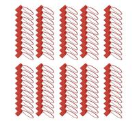 100PCS Disposable Plastic Seals Security Retail Anti-Theft Self-Locking Shoe Tag Label Pull Ties Plastic Shipping Tags for Clothes, Shoes (Red,100pcs)