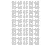 100pcs Disposable PVC Gloves Soft Translucent Leakproof Single Use Gloves L Size