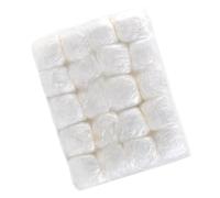 100pcs Disposable Shower Caps Pe Waterproof White Bath Hat
