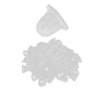 100pcs Disposable Silicone Ink Cups for Tattoo & Permanent Makeup, Safe Buckle Design, Microblading Pigment Caps, Eyebrow & Lip Tattoo Supplies