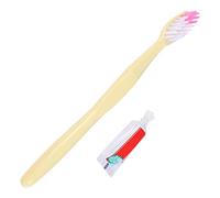 100pcs Disposable Toothbrushes with Toothpaste Individually Wrapped Plastic Travel Set for Hotel and Outing Use, Portable and Assorted Colour Pack Assorted Style Style