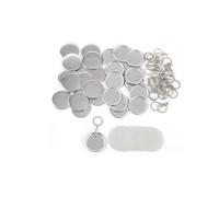100PCS DIY Keychain Button Making Kit 58mm Mirror Bottle Opener For Button Making Machine Badge Crafts Press Maker Refills Multipurpose(100PCS Bottle opener)