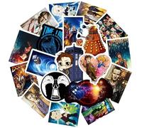 100Pcs Doctor Who Stickers Cartoon Anime Marvel Avengers Stickers Cool Vinyl Sticker for Laptop Water Bottle Skateboard Bumper Luggage Guitar Computer Bike Sticker Pack,Gift for Teens Boys