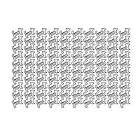 100pcs Dog Shape Paper Clips, Metal Bookmark Paper Clips, Cute Plated Metal Document Clips with Skid Resistance for Students Office School Stationery (Black)