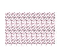 100pcs Dog Shape Paper Clips, Metal Bookmark Paper Clips, Cute Plated Metal Document Clips with Skid Resistance for Students Office School Stationery (Pink)