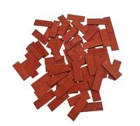100Pcs Dollhouse Flooring Lifelike Mini Flooring for 1: 12 Dollhouse Bedroom Color A 4x1.5cm