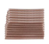 100PCS Double Loop Binding Wire 12.7mm, 34 Loops 3:1 Pitch, Fits 100 Sheets A4, Heavy Duty for Office Documents Reports Presentations (Pink Gold)
