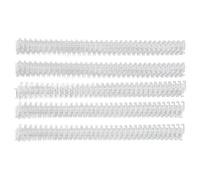 100Pcs Double Loop Wire Binding Spine, 60 Sheet Capacity 3:1 Pitch 34 Loop 9.5mm Diameter Nylon Coated Binding Wire for A4 Paper Documents and Reports (White)