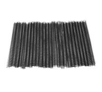 100Pcs Double Loop Wire Binding Spine, 9.5mm 34 Loop, 360° Rotation, 60 Sheet Capacity for A4 Paper, Durable Nylon Coated Iron Wire (Black)