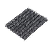 100PCS Double Loop Wire Binding Spines, 9/16 Inch 3:1 Pitch Spiral Binding Coil, 34 Loop Metal Wire with Nylon Coating for A4 Documents up to 120 Sheets (Black)